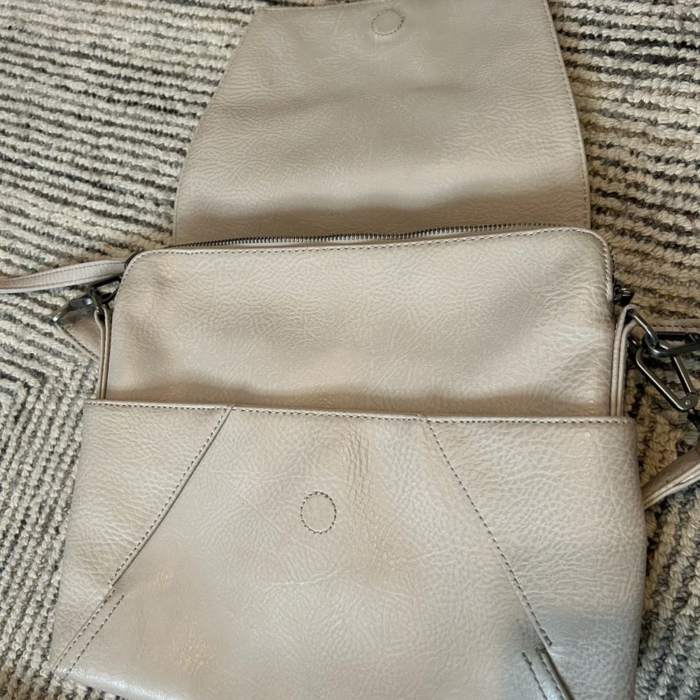 Matt & Nat Beige Crossbody Bag Vegan Leather Purse